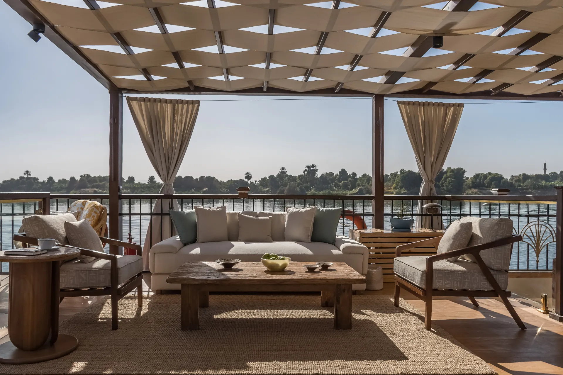 Sun deck lounge seating