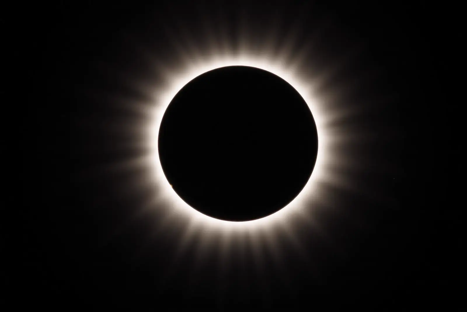 Total solar eclipse corona
